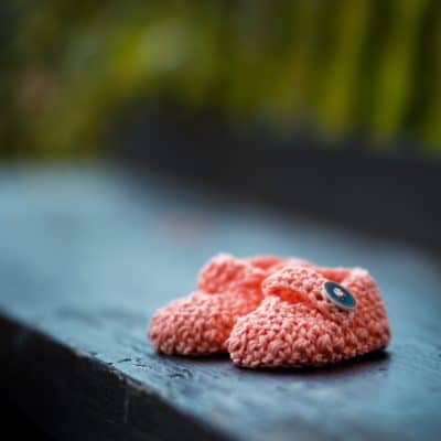 pair of baby shoes due to miscarriage