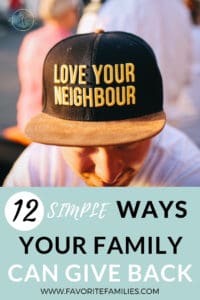 Man wearing hat saying love your neighbor