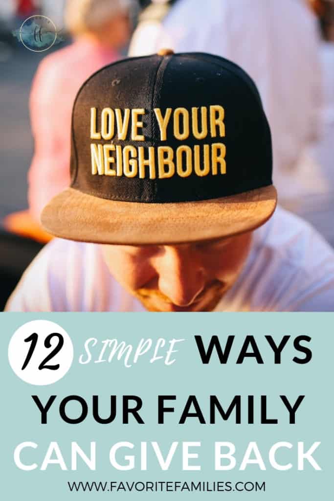 Man wearing hat saying love your neighbor