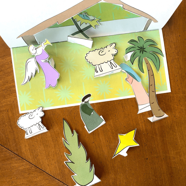 Free Printable 3D Nativity Scene - Favorite Families