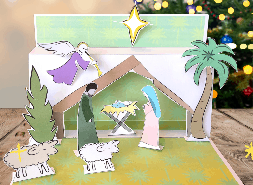 Free Printable 3D Nativity Scene - Favorite Families